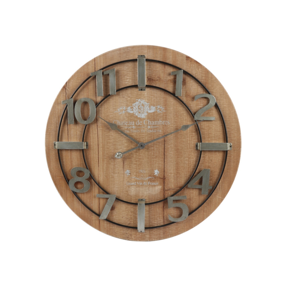Wooden Wall Clock 68cm image 0